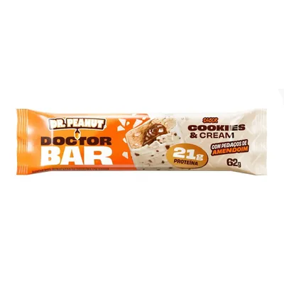 Barra De Proteína Doutor Bar Sabor Cookies & Cream 62g